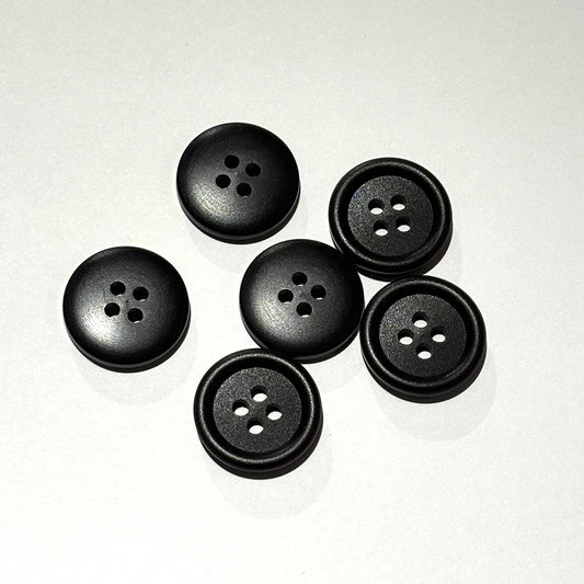 ボタン 【 四つ穴ボタン こげ茶 18mm 】 4つ穴 ぼたん 釦 シャツボタン ワイシャツ 袖口