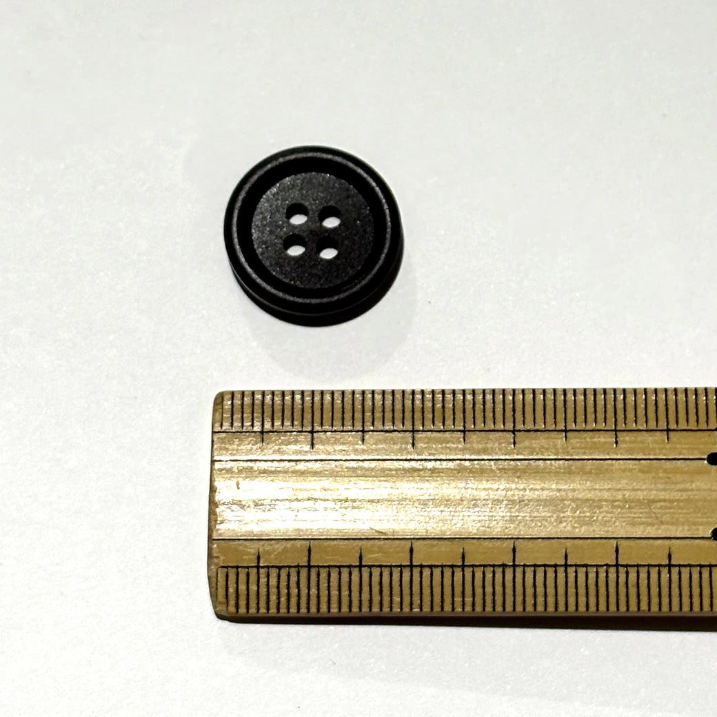 ボタン 【 四つ穴ボタン こげ茶 18mm 】 4つ穴 ぼたん 釦 シャツボタン ワイシャツ 袖口