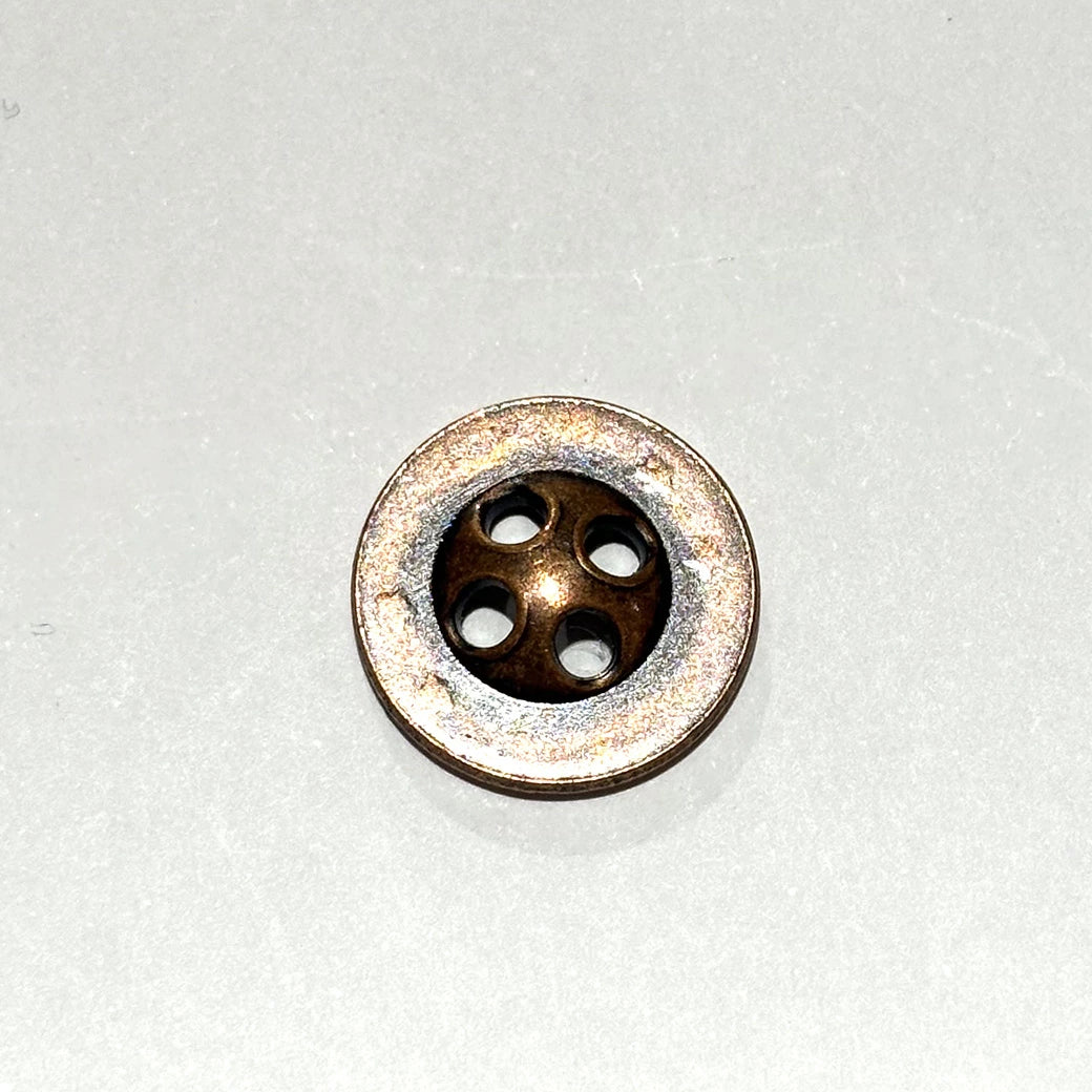 ボタン 【 四つ穴ボタン ブロンズ 16mm 】 4つ穴 ぼたん 釦 シャツボタン ワイシャツ 袖口