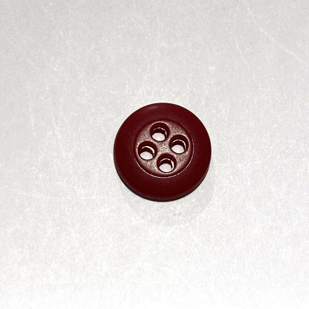 ボタン 【 四つ穴ボタン 赤 15mm 】 4つ穴 ぼたん 釦 シャツボタン ワイシャツ 袖口