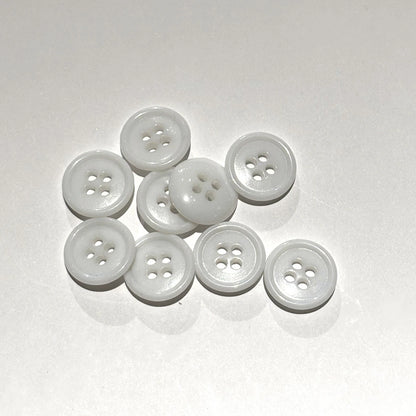 ボタン 【 四つ穴ボタン 白 14mm 】 4つ穴 ぼたん 釦 シャツボタン ワイシャツ 袖口