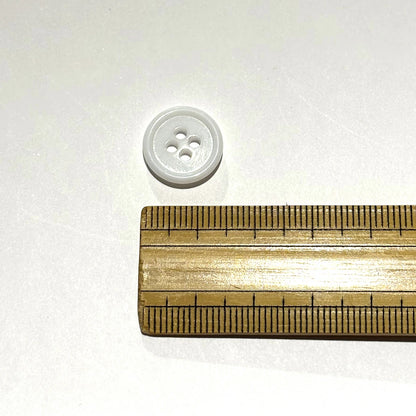 ボタン 【 四つ穴ボタン 白 14mm 】 4つ穴 ぼたん 釦 シャツボタン ワイシャツ 袖口