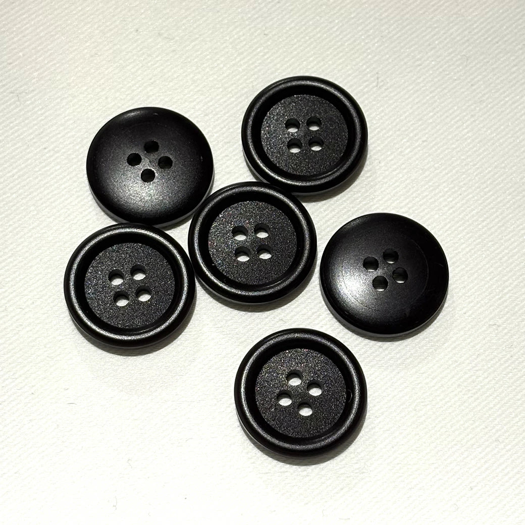 ボタン 【 四つ穴ボタン 茶色 20mm 】 4つ穴 ぼたん 釦 シャツボタン ワイシャツ 袖口