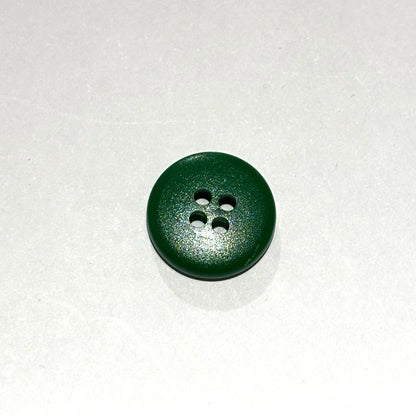 ボタン 【 四つ穴ボタン 緑 15mm 】 4つ穴 ぼたん 釦 シャツボタン ワイシャツ 袖口