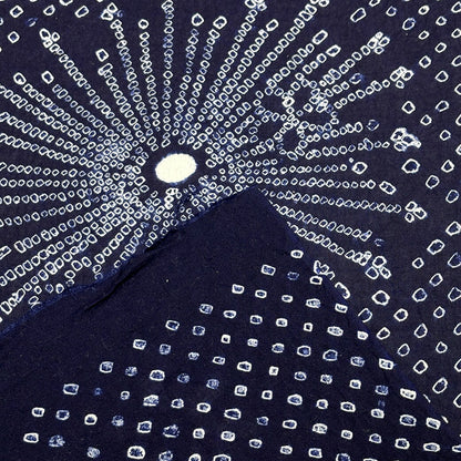 生地 【 有松絞り 花火 紺 12.3m巻き 巾40cm 】 一反 巻き売り 有松染め 鳴海絞り 有松鳴海絞り 浴衣生地 甚平生地 祭り 夏の風物詩 浴衣 ゆかた しぼり浴衣 絞り浴衣 絞り染め 兵児帯 夏着物 風呂敷 一反販