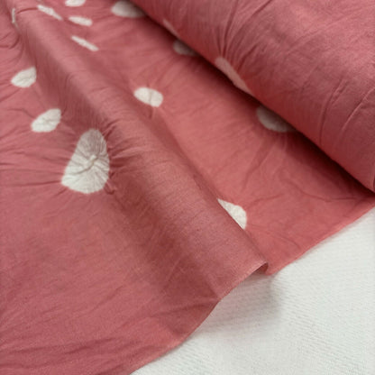 生地 【 有松絞り 水玉 桜 12.5m巻き 巾40cm 】 一反 巻き売り 有松染め 鳴海絞り 有松鳴海絞り 浴衣生地 甚平生地 ドット柄 浴衣 ゆかた しぼり浴衣 絞り浴衣 絞り染め 兵児帯 帯 夏着物 風呂敷 一反販売