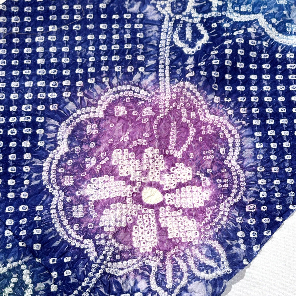【訳あり】 【 有松絞り 花 青色 12.1m巻き 巾40cm 】 生地 一反 巻き売り 有松染め 鳴海絞り 有松鳴海絞り 浴衣生地 甚平生地 浴衣 ゆかた