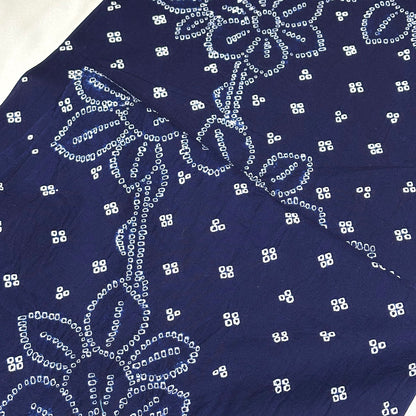 生地 【 有松絞り 花 紺 12.3m巻き 巾40cm 】 一反 巻き売り 有松染め 鳴海絞り 有松鳴海絞り 浴衣生地 甚平生地 花柄 浴衣 ゆかた