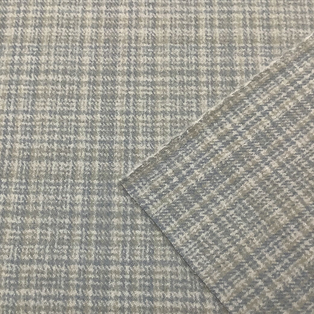 生地 【 グレーチェック 】 ウール生地 巾148cm ウール100％ チェック