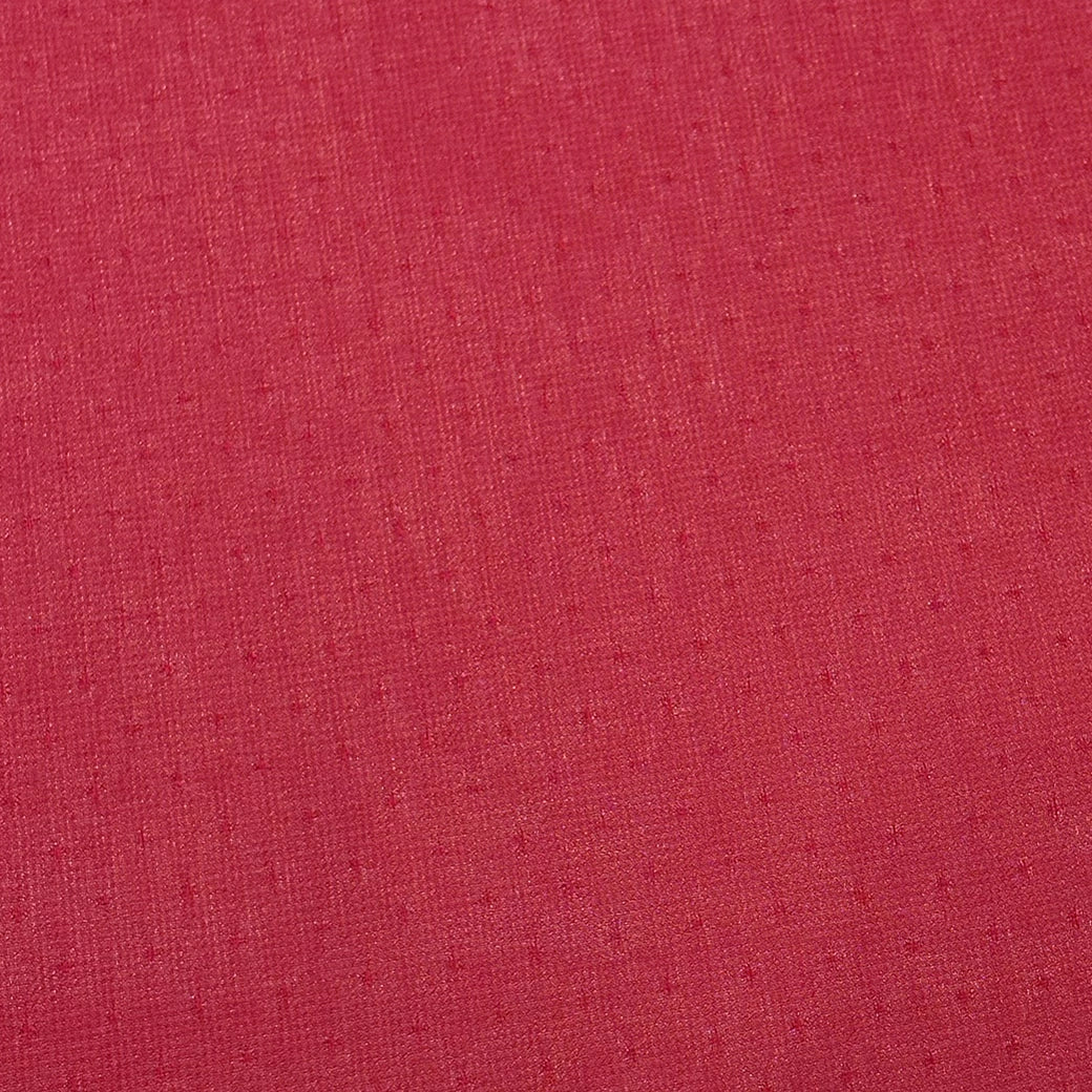 生地 【 ドットシフォン エンジ 】 112cm巾 水玉シフォン ドット柄シフォン