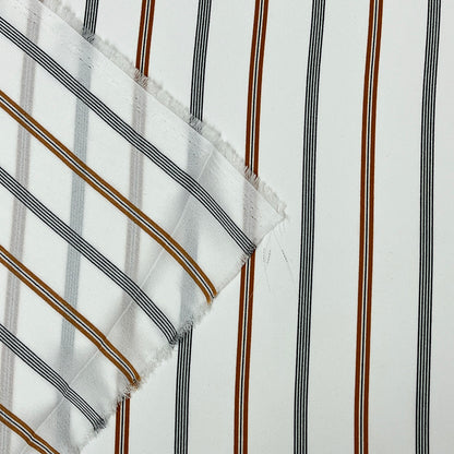 生地 【 ジョーゼット ストライプ 】 ジョーゼット生地 しましま シボ シワ感 シフォン