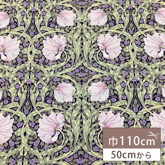 生地 【 V&A Fabric Collection ピンパネル 】 シーチング 110cm巾 コットン 綿100％ 薄手