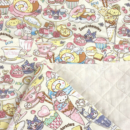 生地 【 サンリオキャラクターズ キルティング クリーム 】 サンリオ キルト生地 キルティング 生地 女の子 キャラクター キャラ生地 入園 入学 新学期準備 幼稚園 バッグ トート レッスンバッグ 習い事バッグ 手提げ 巾