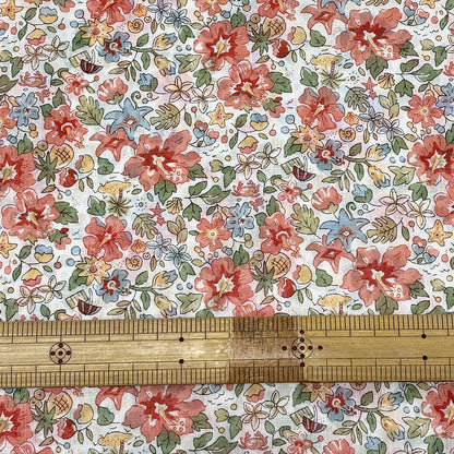 生地 【 LIBERTY リバティプリント アロハ・ベッツィ ピンク 】 リバティ生地 巾112cm 綿100％
