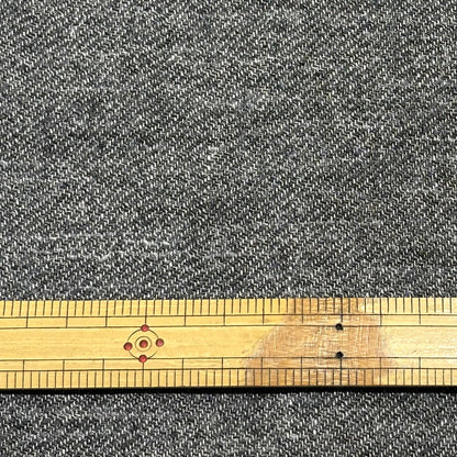 生地 【 リバーシブル 大織ウールリネン 黒生成 】 リバーシブル ウール リネン 148cm巾 幅広 無地 起毛 ジャケット ケープ ポンチョ バッグ クッションカバー インテリア ハンドメイド 手作り 手芸 Textile