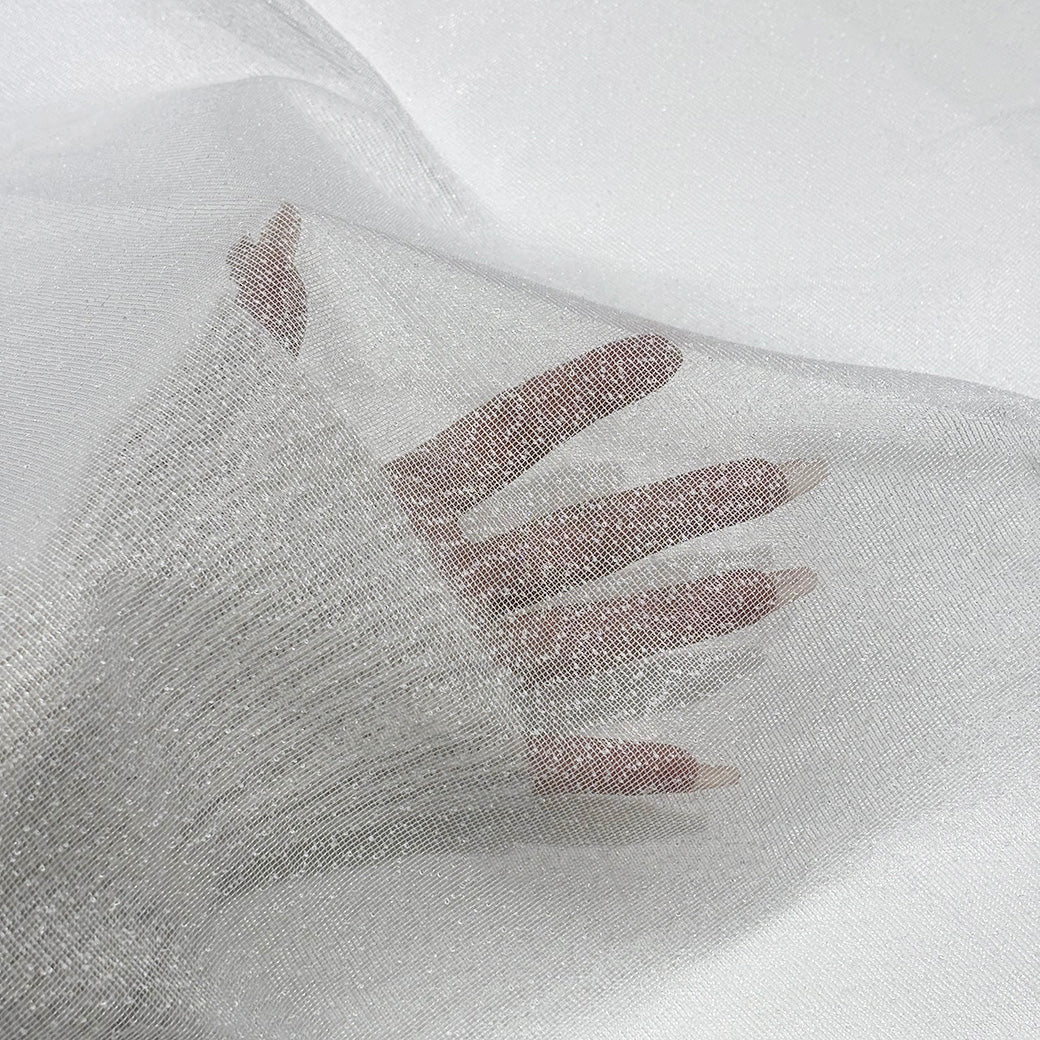 生地 【 ネップレース 白 】 レース生地 刺繍レース 95cm巾