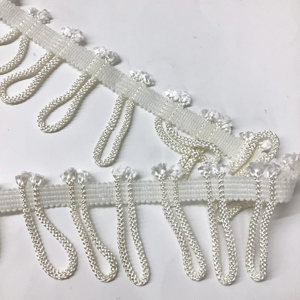 リボン【 ループタッセルテープ アイボリー 】 タッセル 60mm タッセルリボン