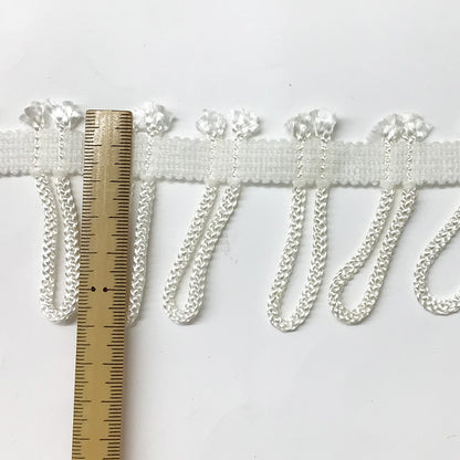 リボン【 ループタッセルテープ アイボリー 】 タッセル 60mm タッセルリボン