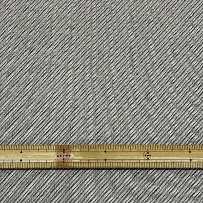 生地【 大柄織カルゼ グレー 】ガルゼ生地 カージー 畝 100cm巾 厚手 コシ 綿混 ポリエステル