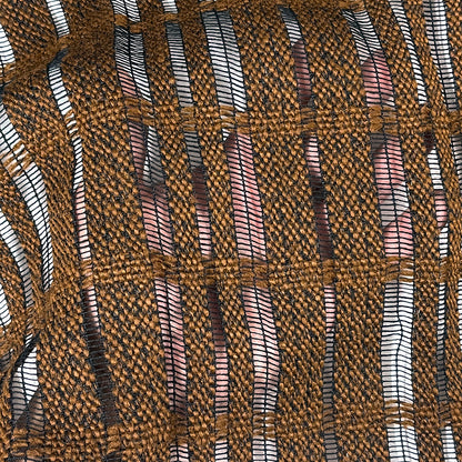 生地 【 大織レース ブラウン 】 レース レース生地 刺繍レース 100cm巾 1m以上/50cm単位 ポリエステル
