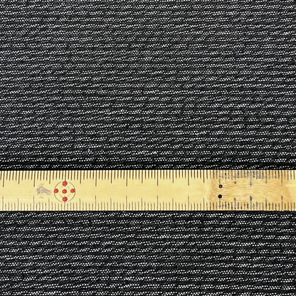 生地 【 かすれステッチボーダー チャコール 】 115cm巾 1m以上/100cm単位 ボーダー生地 ステッチ風