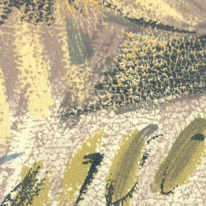 生地 【 ローレルプリント ベージュ 】 プリント生地 100cm巾 ポリエステル 植物柄 葉っぱ柄 月桂樹 手描き ワンピース スカート バッグ インテリア小物 カーテン クッションカバー バッグ ナチュラル クラシック 高級感