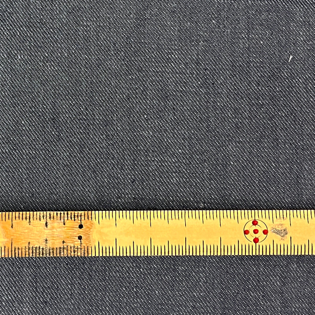 生地 【 KUROKI 硫化染めデニム 8OZ グレー 】 デニム生地 146cm巾 幅広 無地 定番 ヴィンテージ 古着 8オンス ライトオンス 綿100％