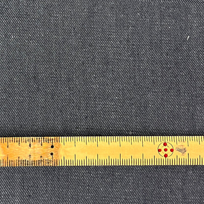 生地 【 KUROKI 硫化染めデニム 8OZ グレー 】 デニム生地 146cm巾 幅広 無地 定番 ヴィンテージ 古着 8オンス ライトオンス 綿100％