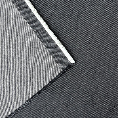 生地 【 KUROKI 硫化染めデニム 8OZ グレー 】 デニム生地 146cm巾 幅広 無地 定番 ヴィンテージ 古着 8オンス ライトオンス 綿100％