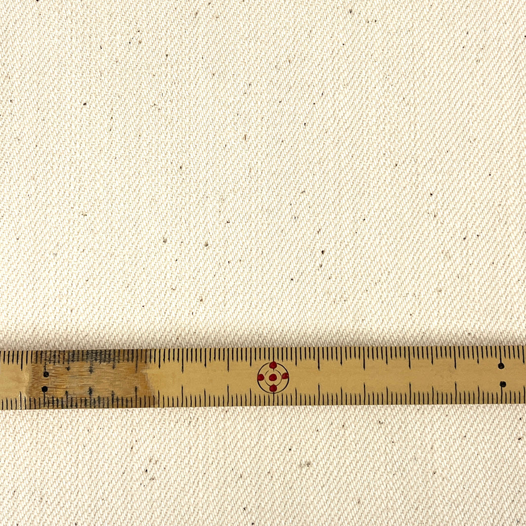 生地 【 ネップ荒ツイル 生成 】 ツイル生地 綾織 148cm巾 幅広 綿100% コットン