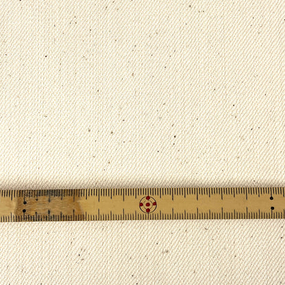 生地 【 ネップ荒ツイル 生成 】 ツイル生地 綾織 148cm巾 幅広 綿100% コットン