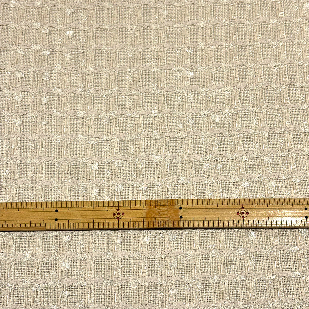 生地【 ファンシーツイード ベージュ 】 ツイード生地 ベージュ ナチュラル 広幅