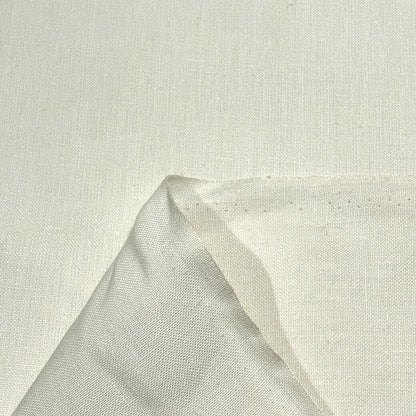 生地 【 平織リネン アイボリー 】 麻 麻生地 リネン100％ リネン生地 105cm巾 天然繊維 布 ファブリック 無地 カフェカーテン マルチクロス 間仕切り のれん テーブルクロス バッグ 小物 エプロン キッチン用品