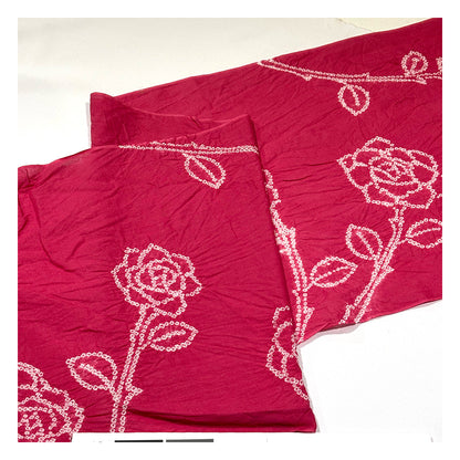 【訳あり】 【 有松絞り 薔薇 赤色 12.1m巻き 巾40cm 】 生地 一反 巻き売り 有松染め 鳴海絞り 有松鳴海絞り 浴衣生地 甚平生地