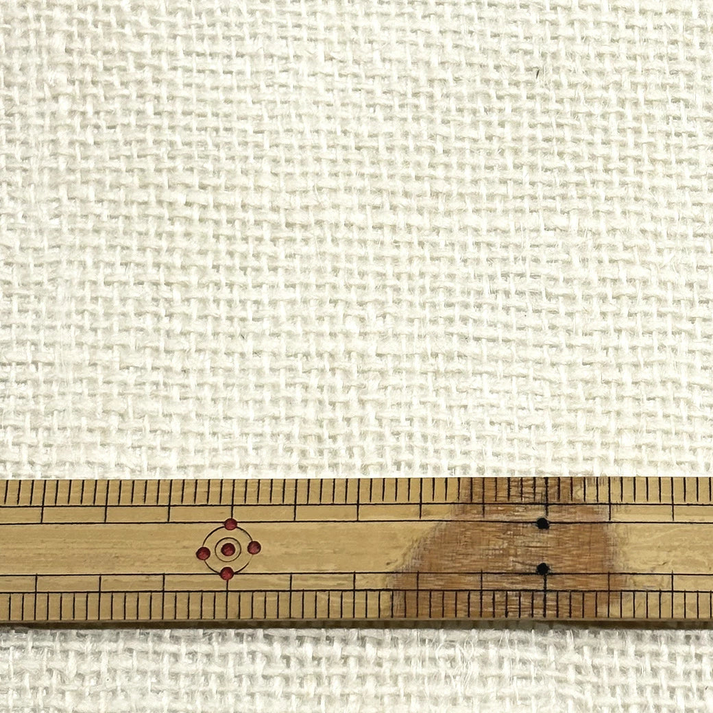 生地 【 ジュート麻 白 】 ジュート  麻生地  巾112cm リネン100％