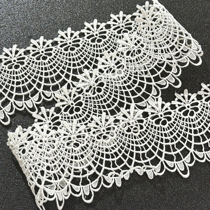リボン【 モチーフレース G 白 】レースリボン 刺繍リボン 刺繍 レース刺繍 刺繍テープ ハンドメイド資材 可愛い 手芸用テープ リボンテープ 洋裁 ハンドメイド 手芸用 パーツ 布雑貨 副材 手芸副材 フリル カントリー