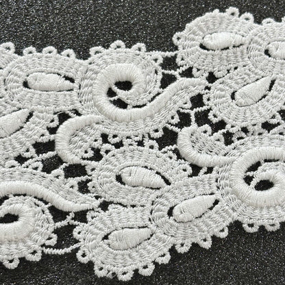 リボン【 モチーフレース J 白 】レースリボン 刺繍リボン 刺繍 レース刺繍 刺繍テープ ハンドメイド資材 可愛い 手芸用テープ リボンテープ 洋裁 ハンドメイド 手芸用 パーツ 布雑貨 副材 手芸副材 フリル カントリー