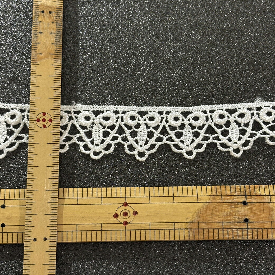 リボン【 モチーフレース R 白 】レースリボン 刺繍リボン 刺繍 レース刺繍 刺繍テープ ハンドメイド資材 可愛い 手芸用テープ リボンテープ 洋裁 ハンドメイド 手芸用 パーツ 布雑貨 副材 手芸副材 フリル カントリー