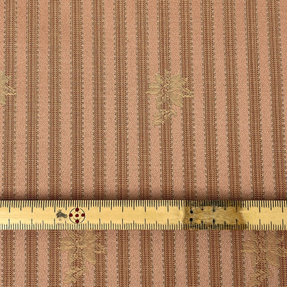 生地【 ストライプジャガード オレンジ 】 100cm 1m以上/50cm単位 ジャガード生地 ストライプ生地