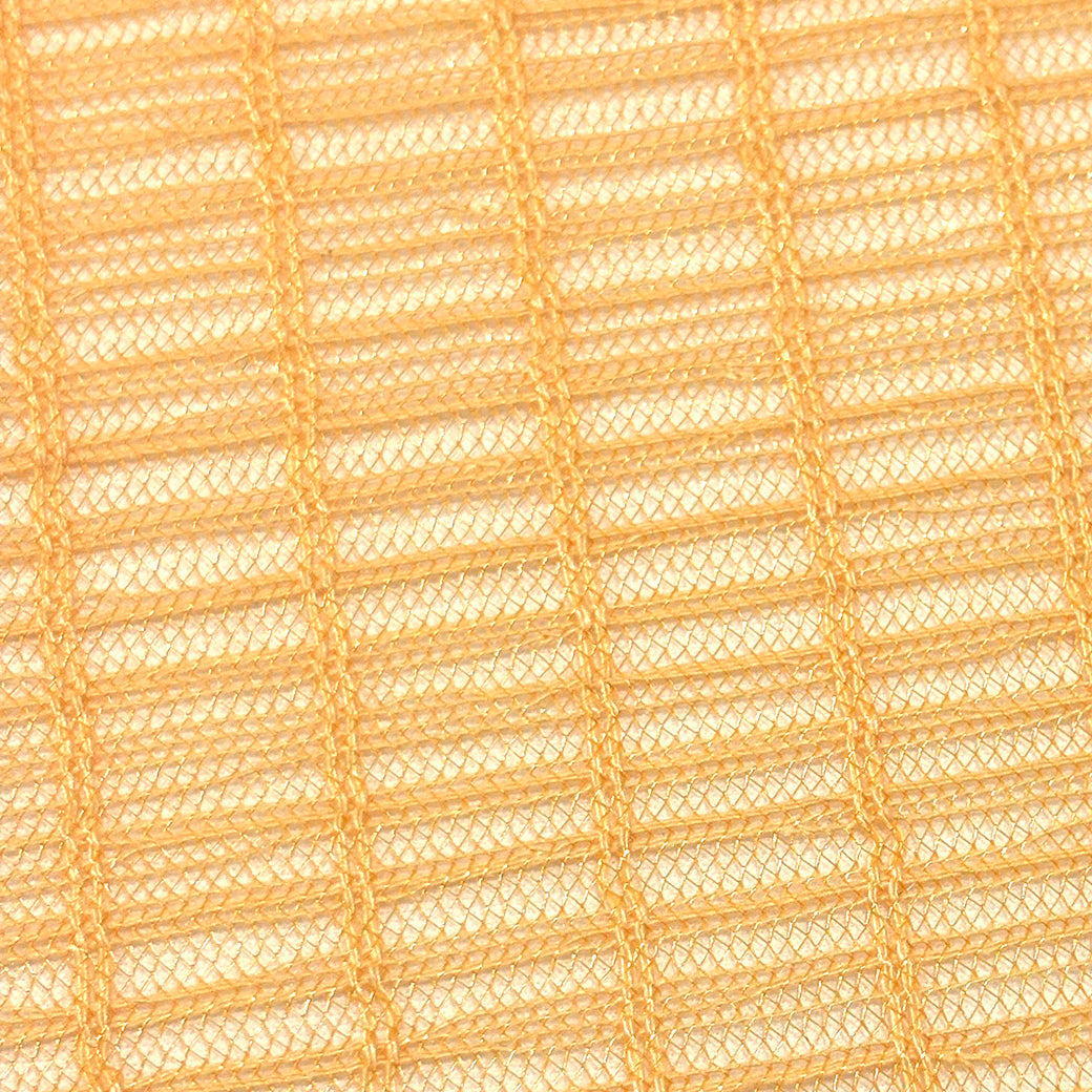 生地 【 ボーダーレース オレンジ 】 レース レース生地 刺繍レース