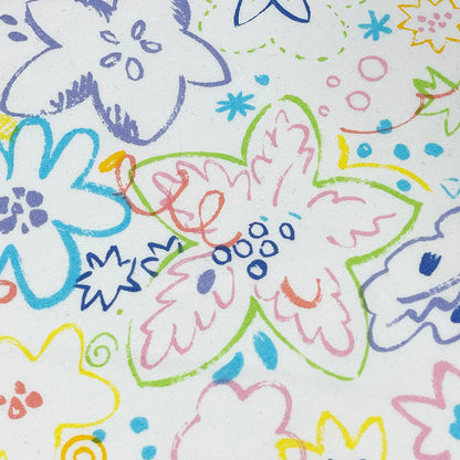 生地 【 POPプリント 白 】 シーチング生地 プリント生地 120cm巾 手描き風 お絵描き らくがき 綿100％