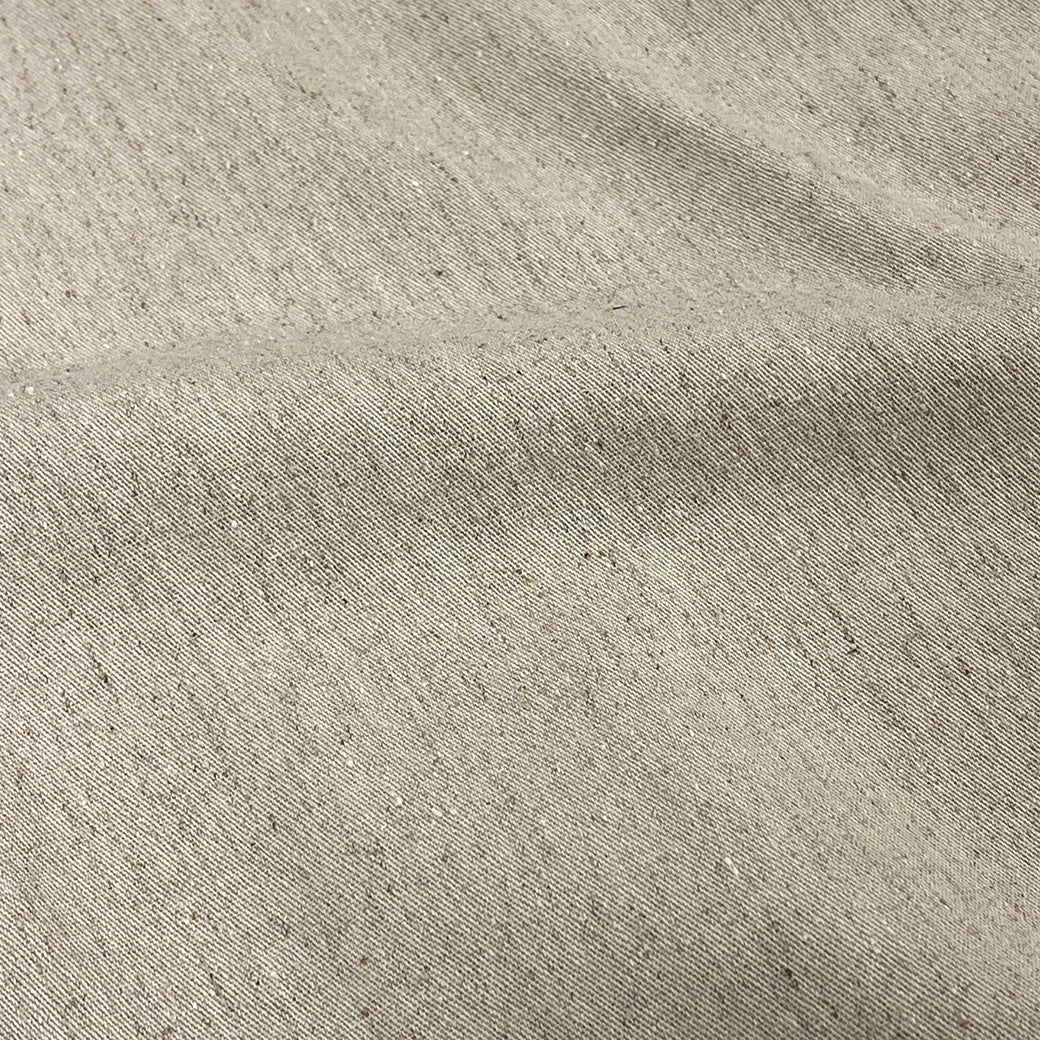 生地 【 ネップ コットンリネン 生成 】 コットンリネン 綿麻 天然素材 ネップ 155cm巾 幅広