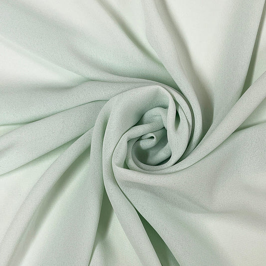 生地 【 ソフト100ｄ 梨地ジョーゼット ミント】 145cm巾 幅広 ジョーゼット生地 ポリエステル ドレープ生地