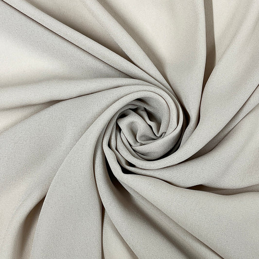 生地 【 ソフト100ｄ 梨地ジョーゼット アイボリー 】 145cm巾 幅広 ジョーゼット生地 ポリエステル ドレープ生地