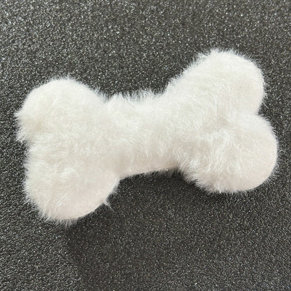 【 デコパーツ ふわふわ 骨 白 】 デコ パーツ 犬の骨 ボーン かわいい センターパーツ ふわふわ パーツ 推し活 チャーム デコレーション ブローチ バレッタ キーホルダー 飾り物 装飾 Textile World TOA