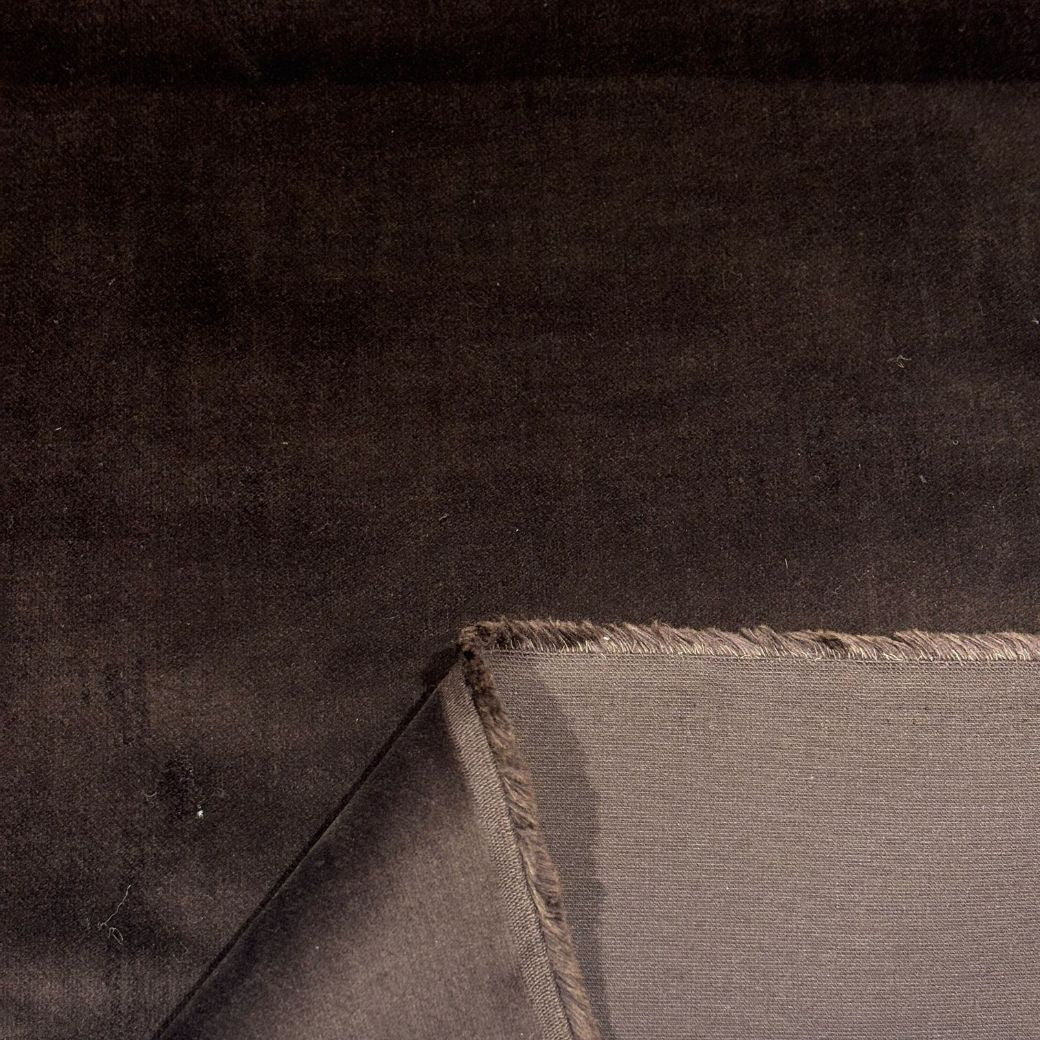 生地 【 別珍 ストレッチ こげ茶 】 別珍生地 べっちん ベルベット ベロア 100cm巾 ストレッチ生地 無地 綿100％ コットン