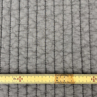 生地 【 ヌビキルト 13mm グレー 】 135mm巾 ヌビ生地 イブルキルト コットンキルト バッグ ポーチ クッションカバー ベビー用品