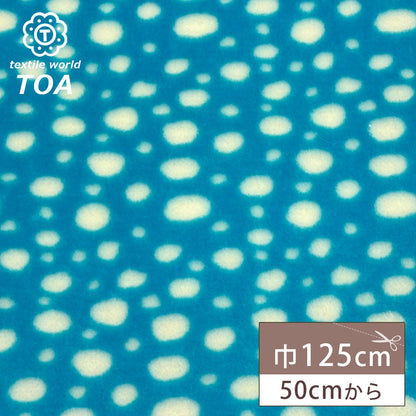 ドット柄フェイクファー