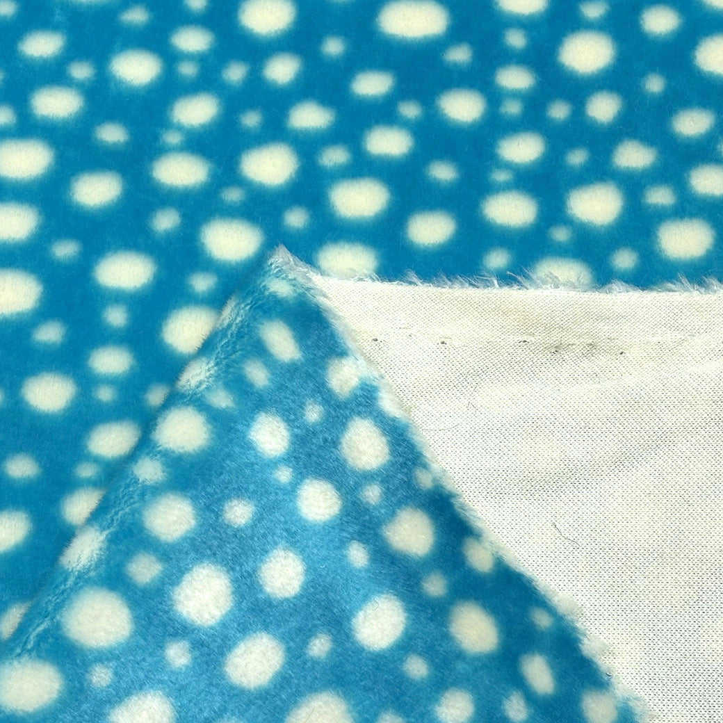 ドット柄フェイクファー