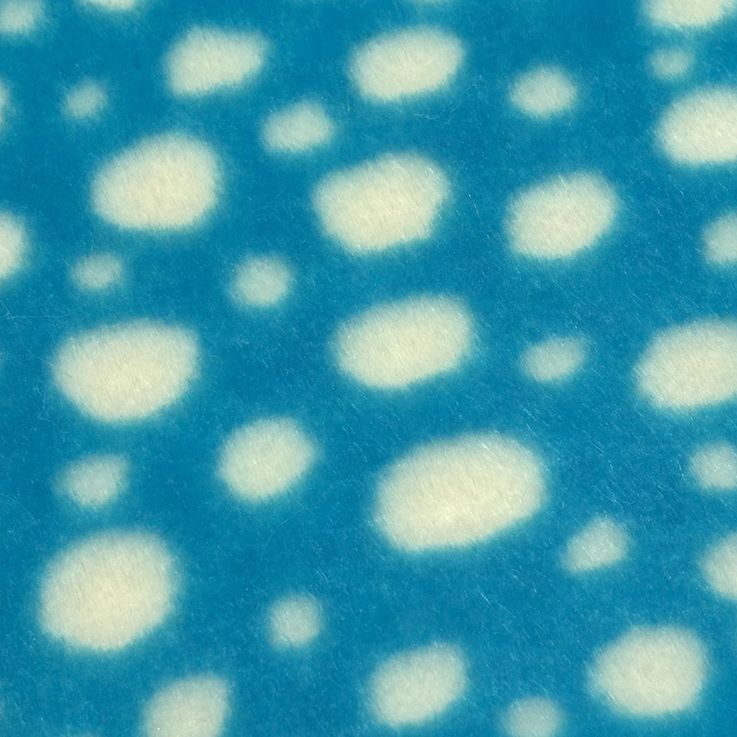 ドット柄フェイクファー